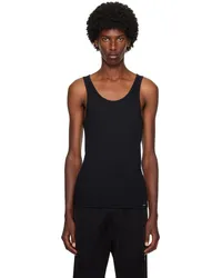 Tom Ford Black Rib Tank Top Black