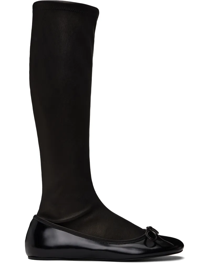 ABRA Black Ballerina Tall Boots Black