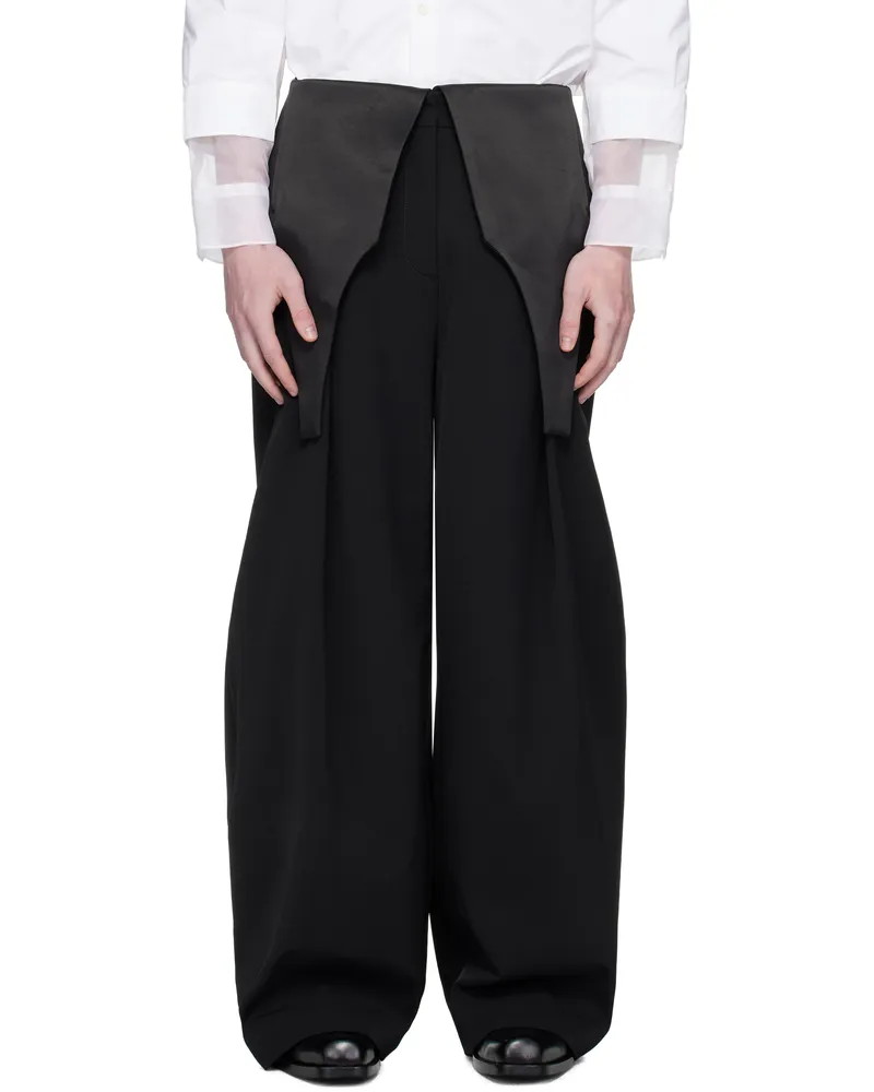 Jean Paul Gaultier Black 'The Bodysuit' Suit Trousers 00-black
