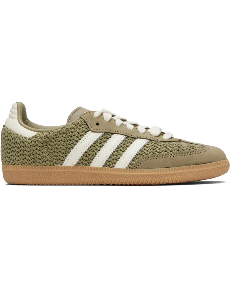 adidas Green & Off-White Samba OG Sneakers Orbit