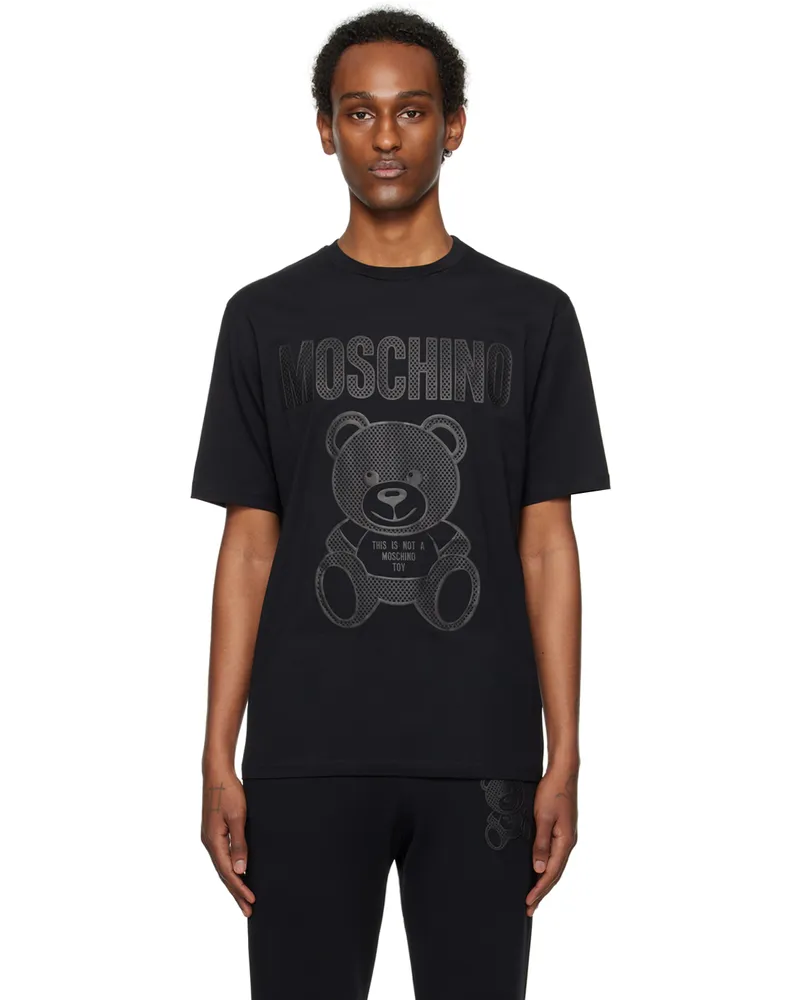 Moschino Black Teddy Mesh T-Shirt V1555