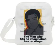 White Andy Warhol Print Messenger Bag