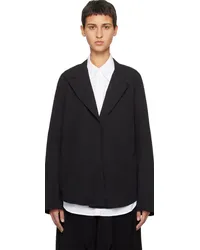 BITE Studios Black Self-Tie Blazer Black