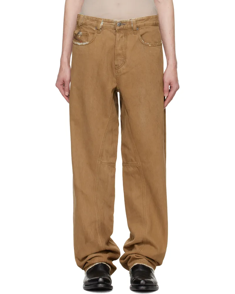 Diesel Brown Relaxed 2001 D-Macro Jeans 1