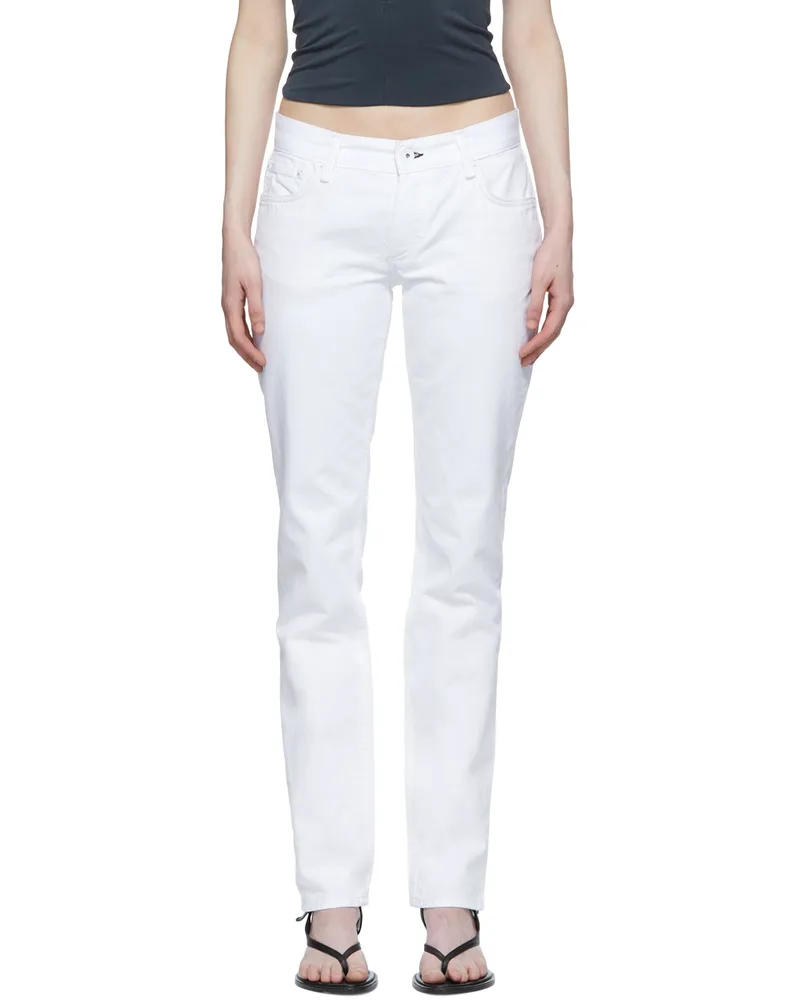 Rag & Bone White Piper Jeans Brtwht
