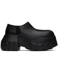 Rick Owens Black Porterville Slip On Mega Tractor Loafers Black