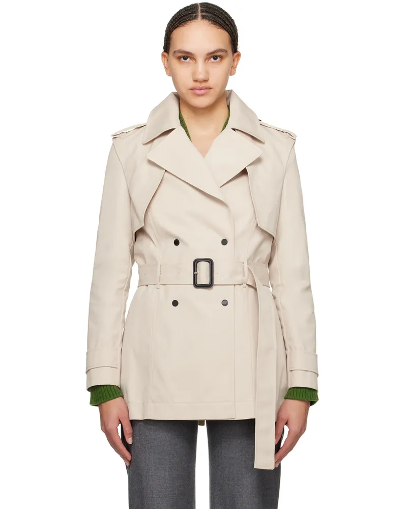 Mackage Beige Adva Trench Coat Trench
