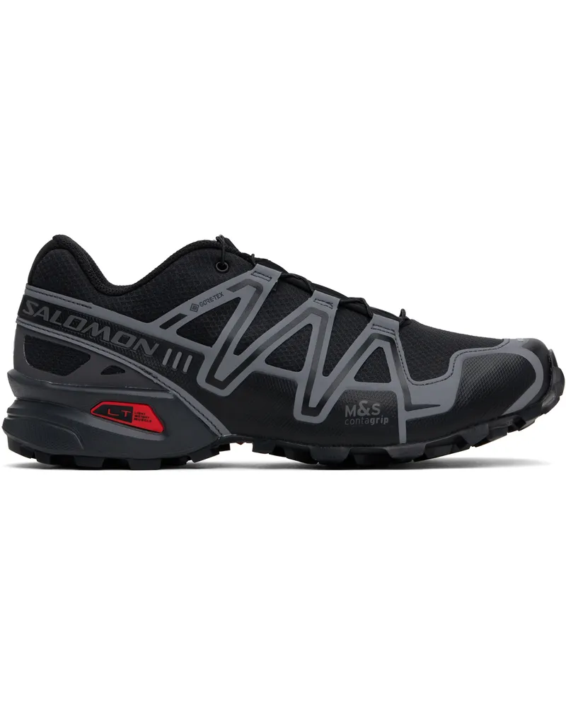 Salomon Black & Gray SPEEDCROSS 3 GORE-TEX Sneakers Black