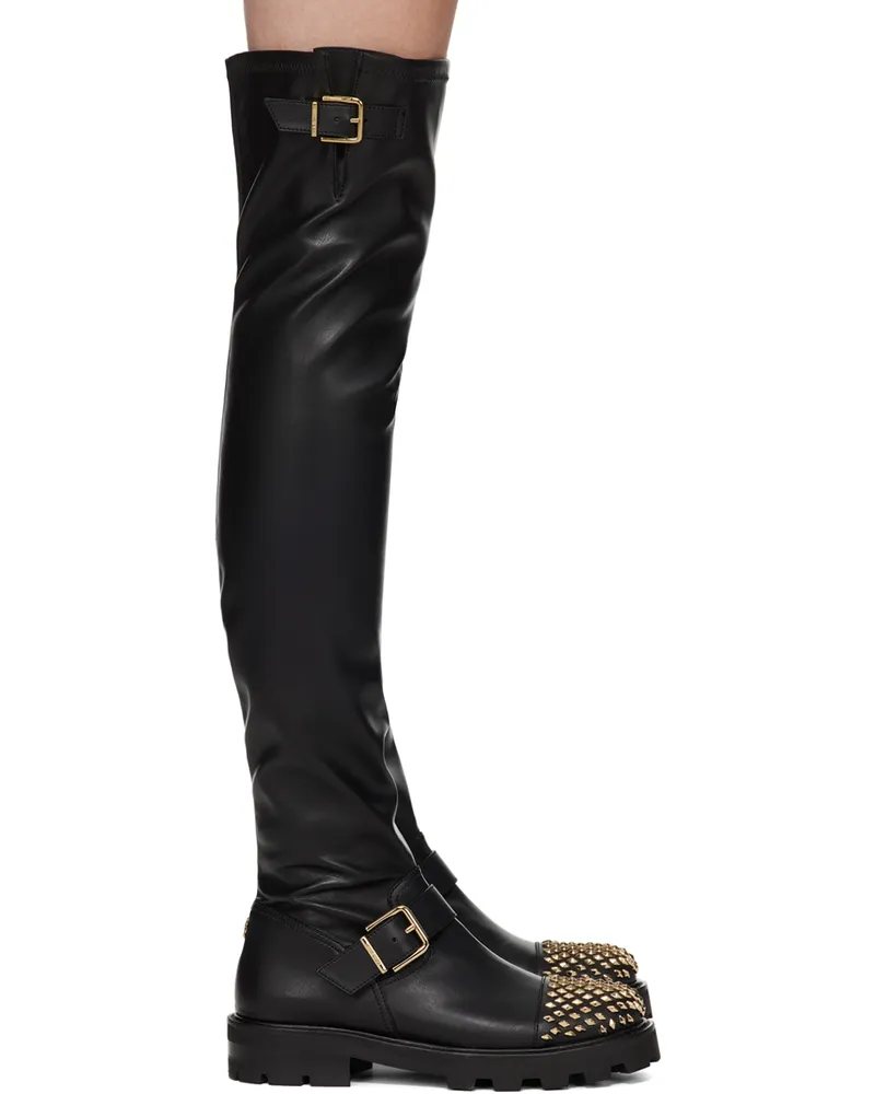 Jimmy Choo Black Biker II Boots Black