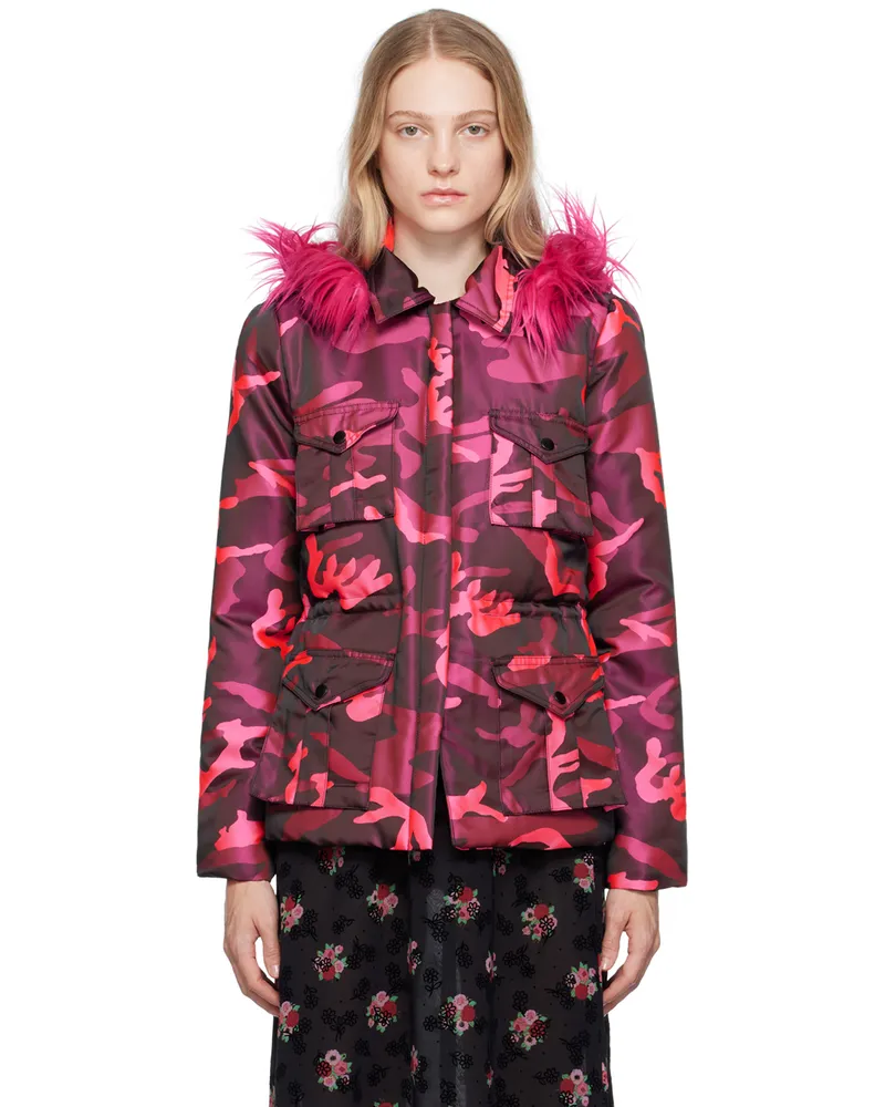 Anna Sui Pink Camouflage Jacket Hot
