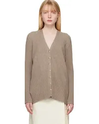 Lauren Manoogian Beige Column Cardigan Wwood