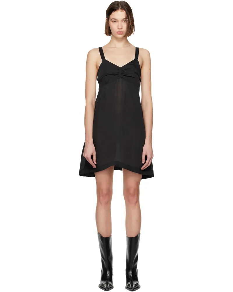 Our Legacy Black Apron Minidress Noir