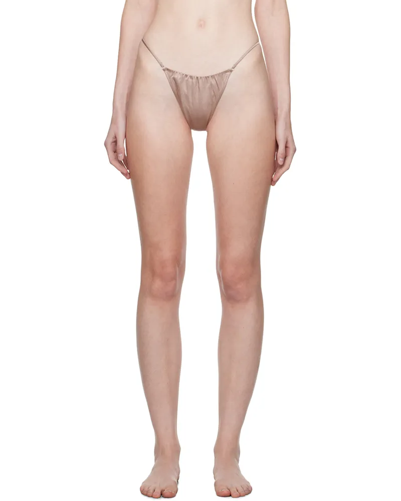 Fleur Du Mal Pink Luxe Cheeky Briefs 8300