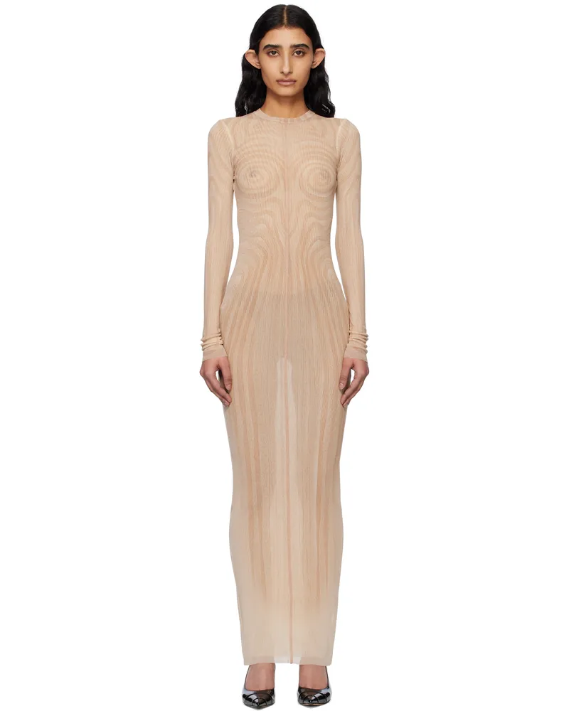 Jean Paul Gaultier Pink 'The Long Spirale' Maxi Dress 2026-palepink