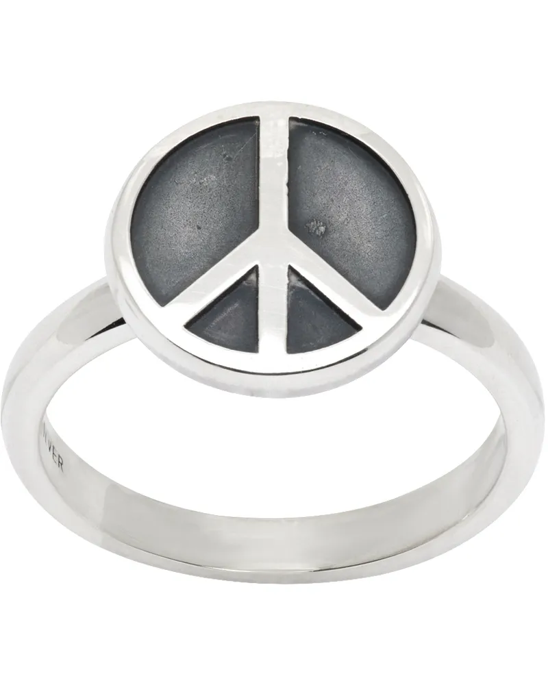 NEEDLES Silver Peace Ring A-peace