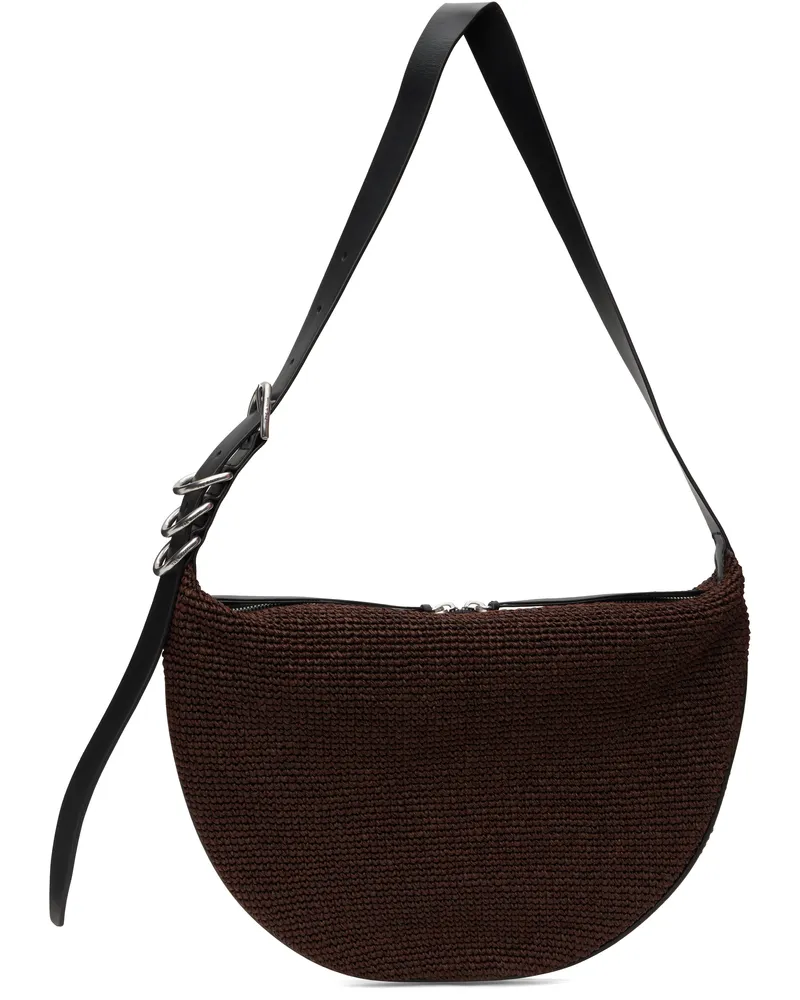 Rag & Bone Brown Mercer Medium Straw Bag Esp