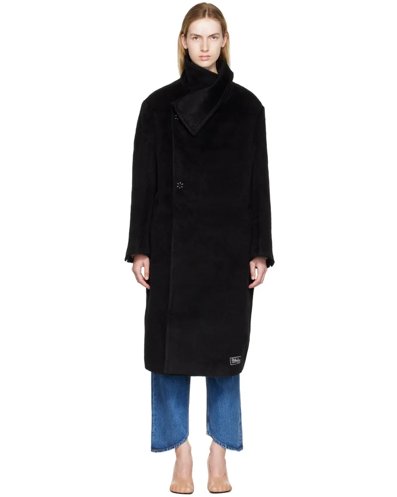 Adererror Black Wrap Coat Black