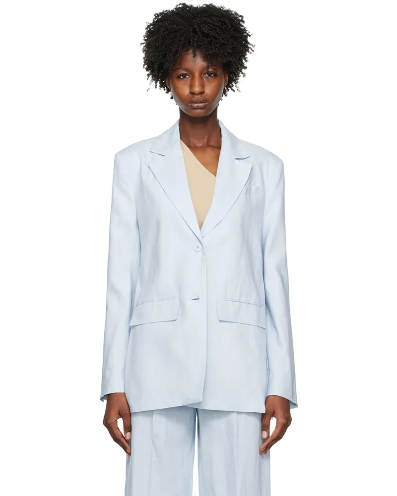 ROTATE Birger Christensen Blue Slit Blazer 13-4304