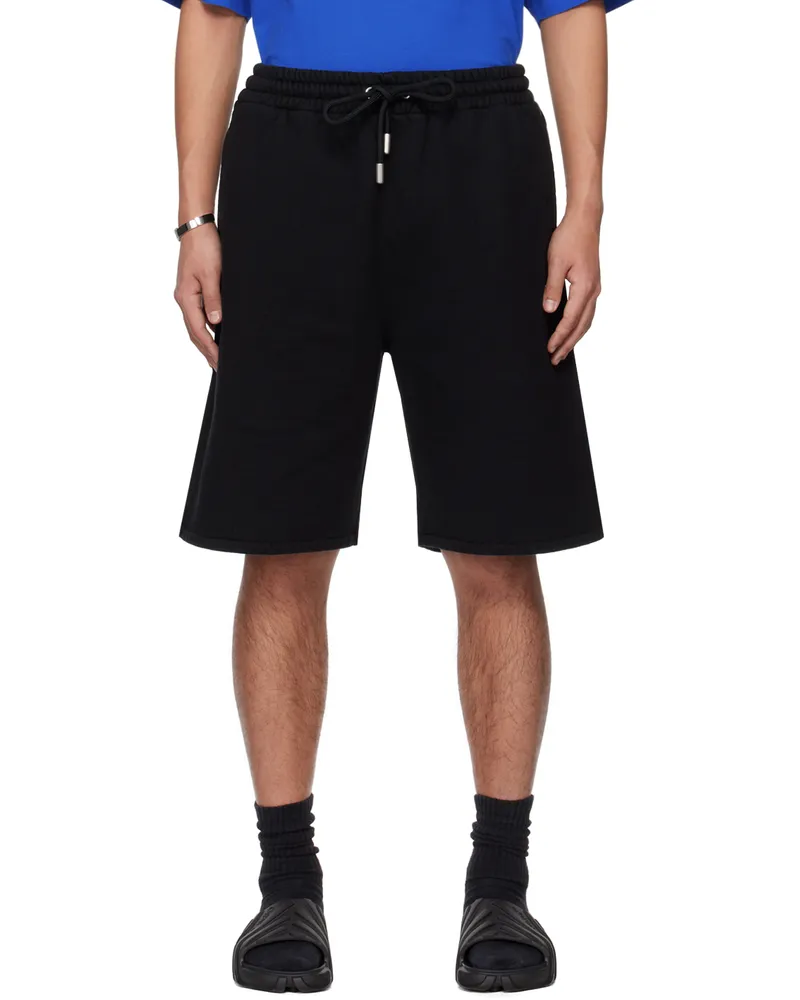 OFF-WHITE Black Cornely Diags Shorts Black