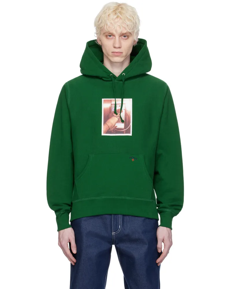 Noah NYC Green Phone Photo Hoodie Green