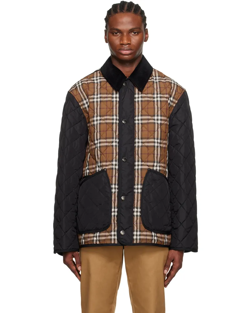 Burberry Brown Check Jacket Dark