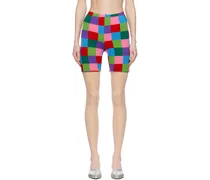 Multicolor Intarsia Shorts