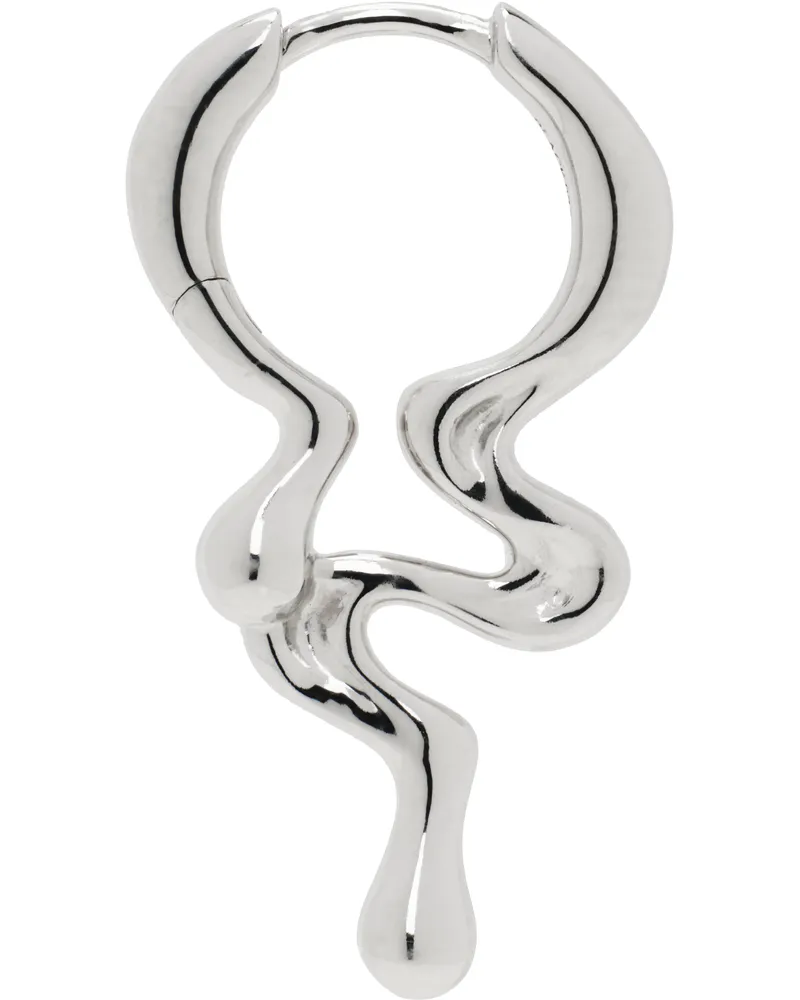 Maria Black Silver Maya Huggie Single Earring Silver