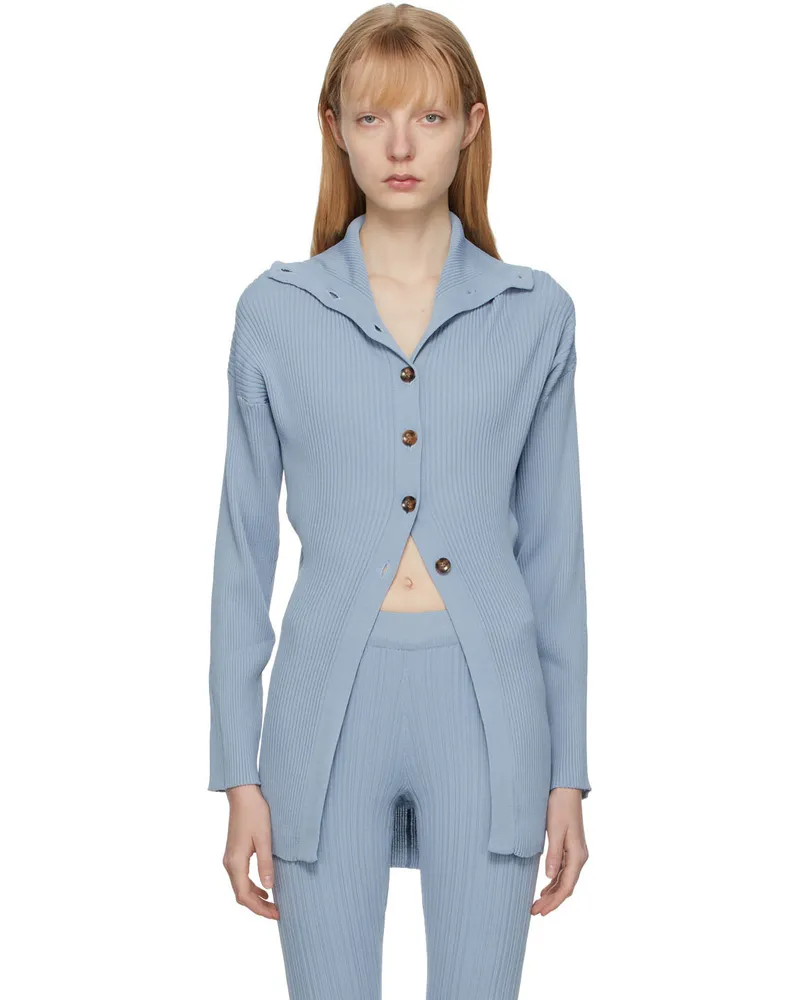 Holzweiler Blue Knit Vibes Cardigan 1376