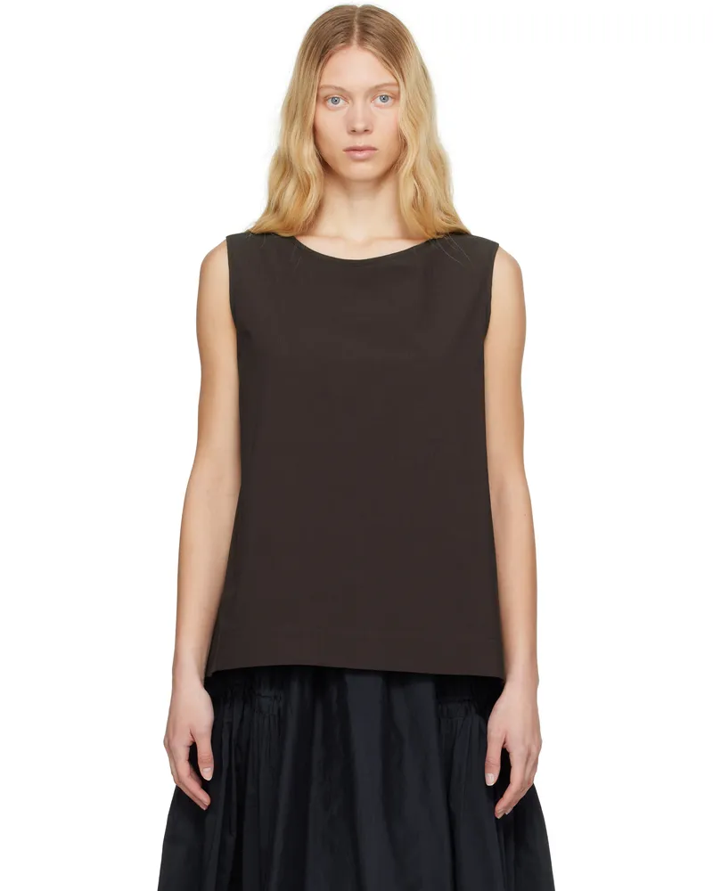 Toogood Brown 'The Basketmaker' Tank Top Fine