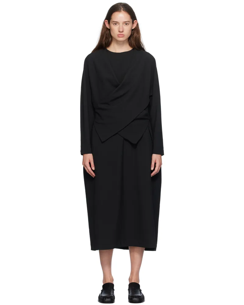 Henrik Vibskov Black Hazi Midi Dress Black
