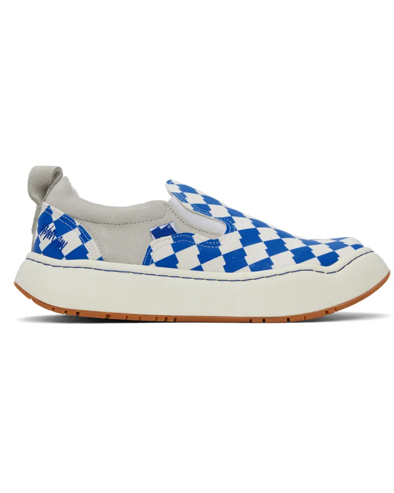 Adererror Blue & White Log LAD Sneakers Blue