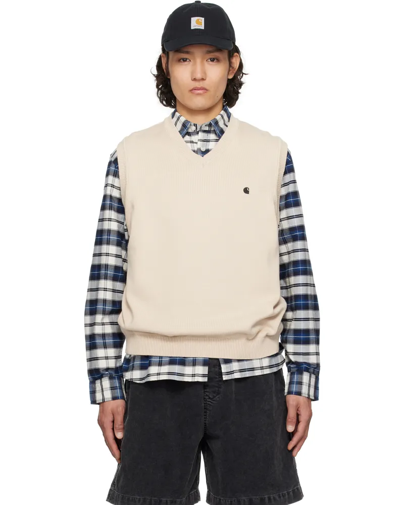 Carhartt WIP Beige Madison Vest 2nqxxfleurdesel
