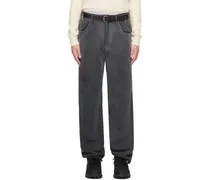 Gray Five Pocket Sweatpants