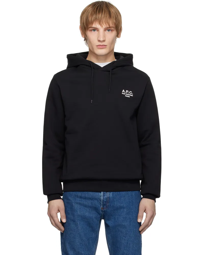 A.P.C. Black Standard Rue Madame Hoodie Tzc
