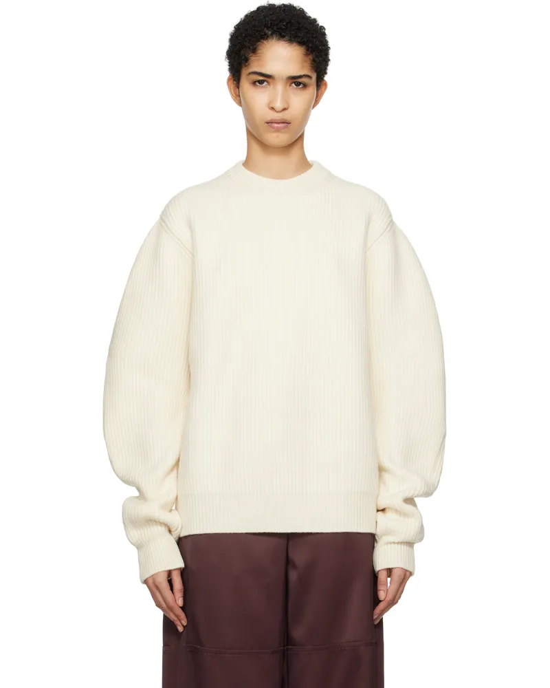 Jil Sander Off-White Wool Sweater 105
