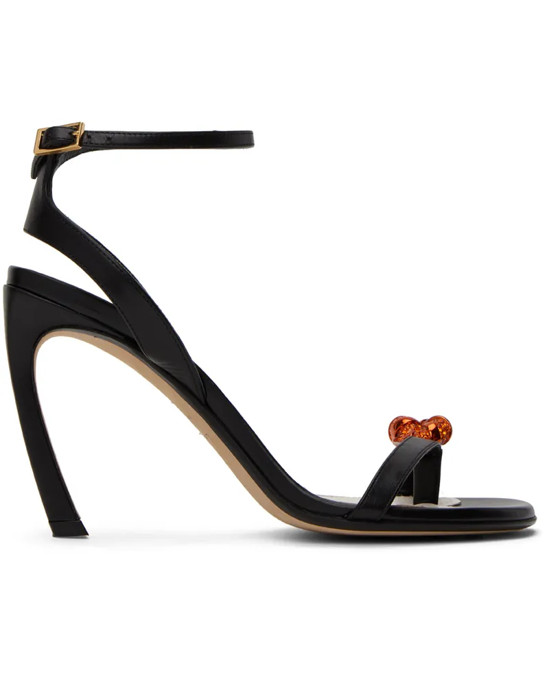 Lanvin Black Swing Melodie Heeled Sandals 10