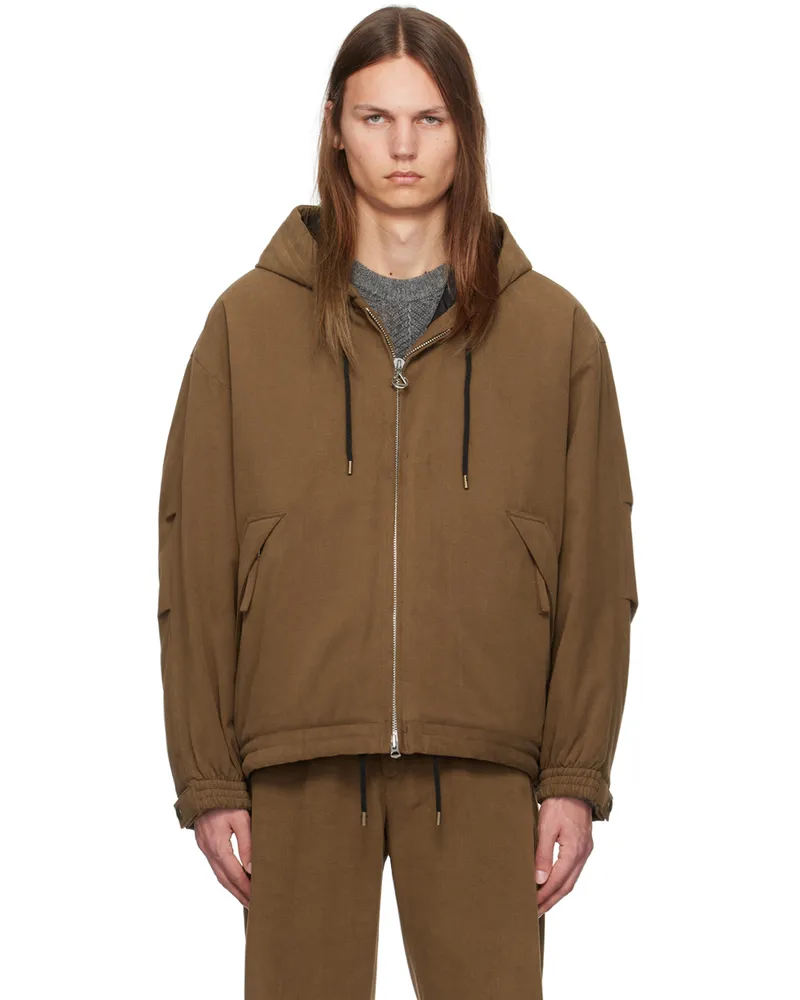 SOLID HOMME Brown Padded Jacket 412d