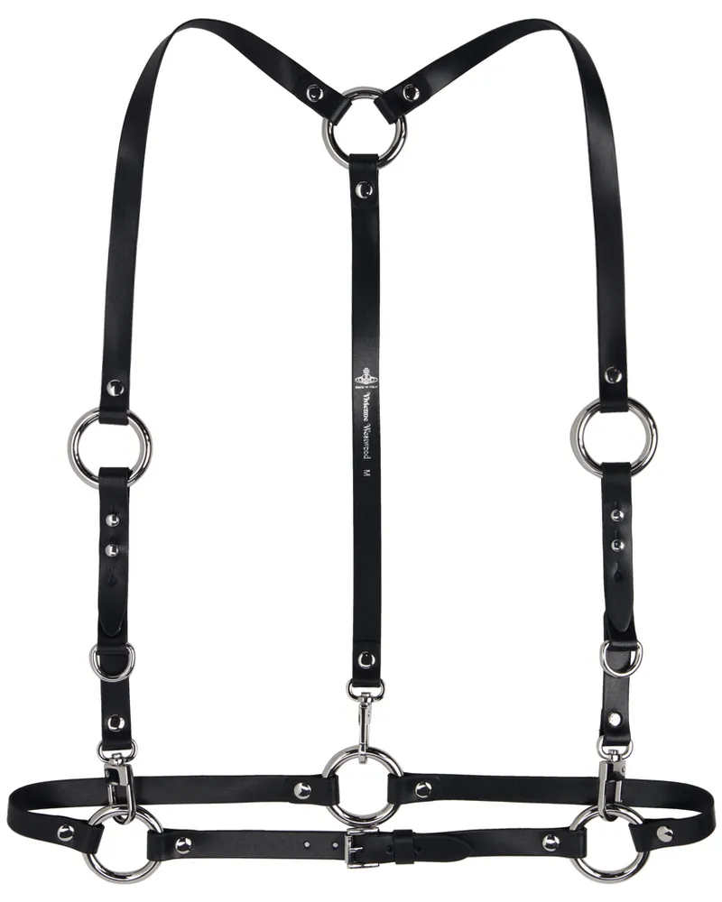 Vivienne Westwood Black Studs Belt Harness N402