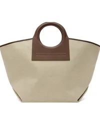 HEREU Beige & Brown Cala Bag Beige