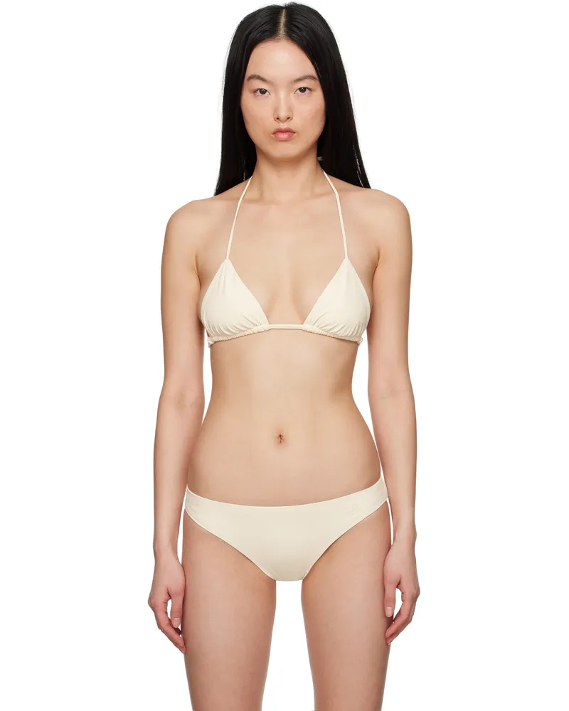 Jil Sander Beige Triangle Bikini Top 104