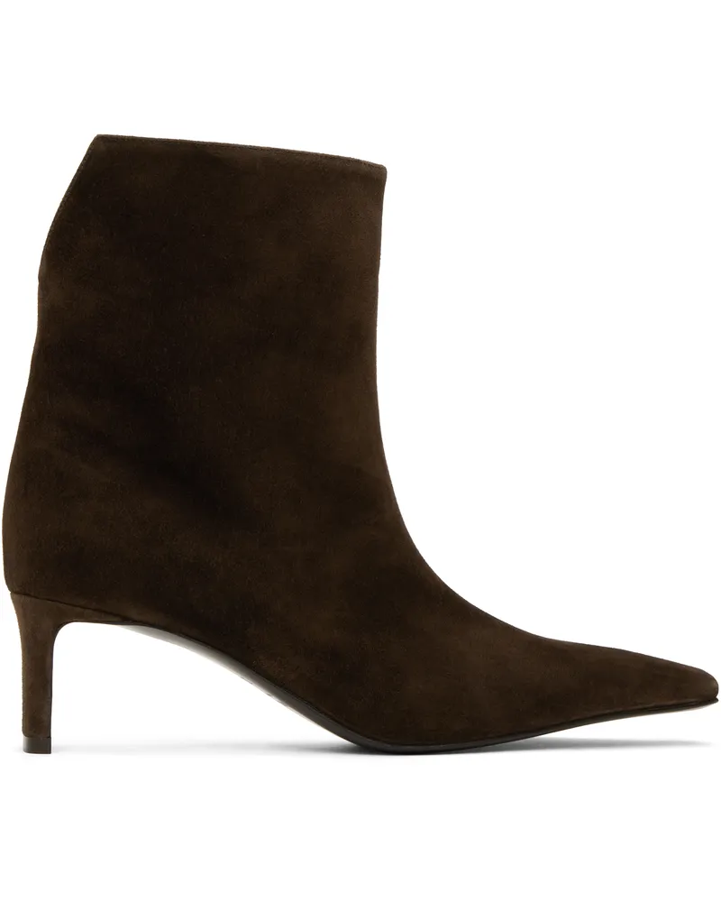 KHAITE Brown Ona Ankle Boots 893