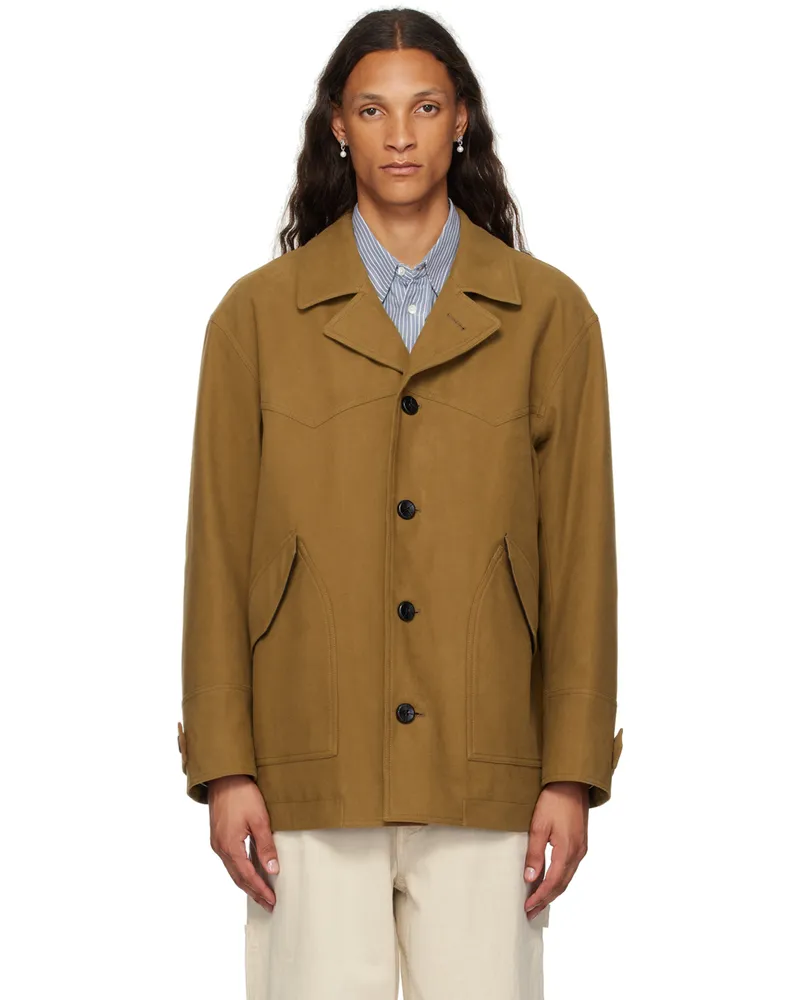 AFTER PRAY Tan Tom Western Jacket Mocha