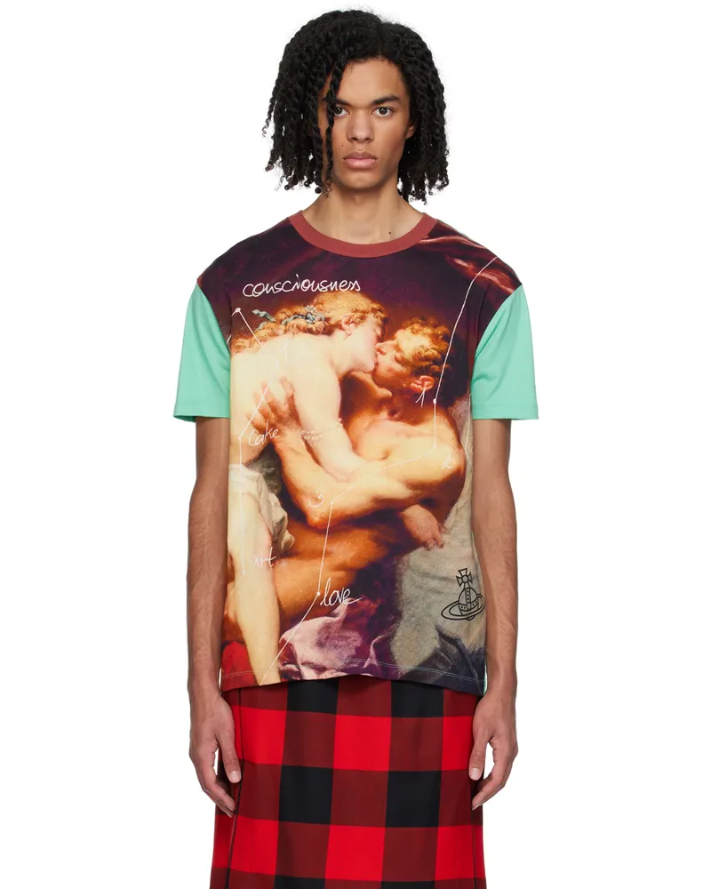 Vivienne Westwood Multicolor Kiss T-Shirt Opal