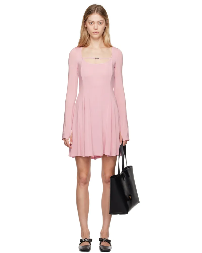 Versace Jeans Pink Flared Minidress E459