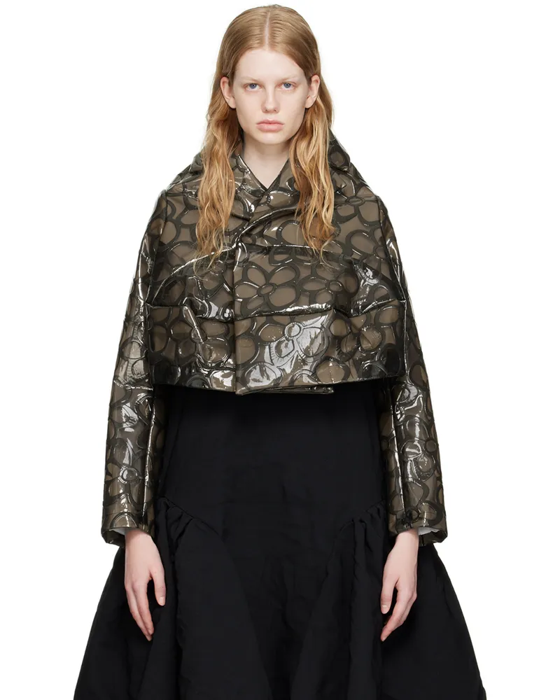 Comme des Garçons Gray Flower Jacket 1