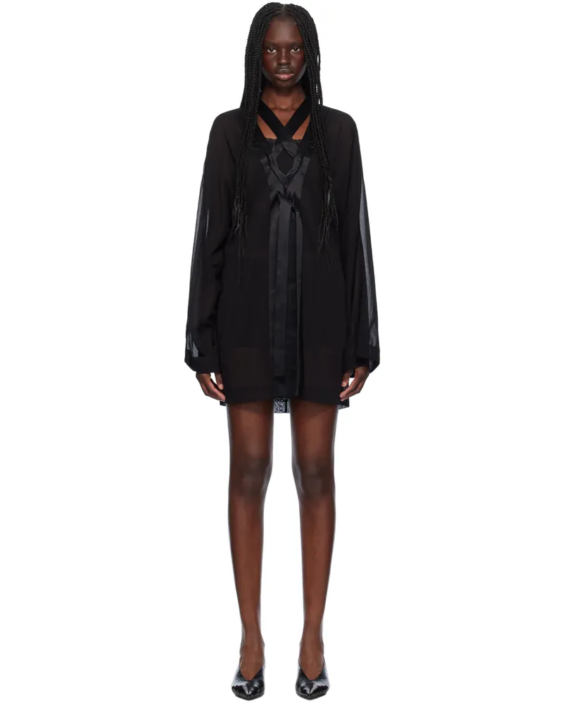 KHAITE Black Mehna Minidress 200