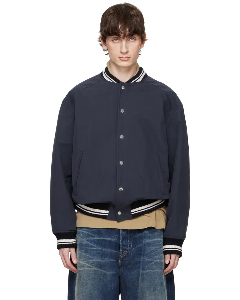 Kitsuné Navy Teddy Bomber Jacket P492