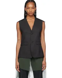 Undercover Gray Overlay Vest Charcoal