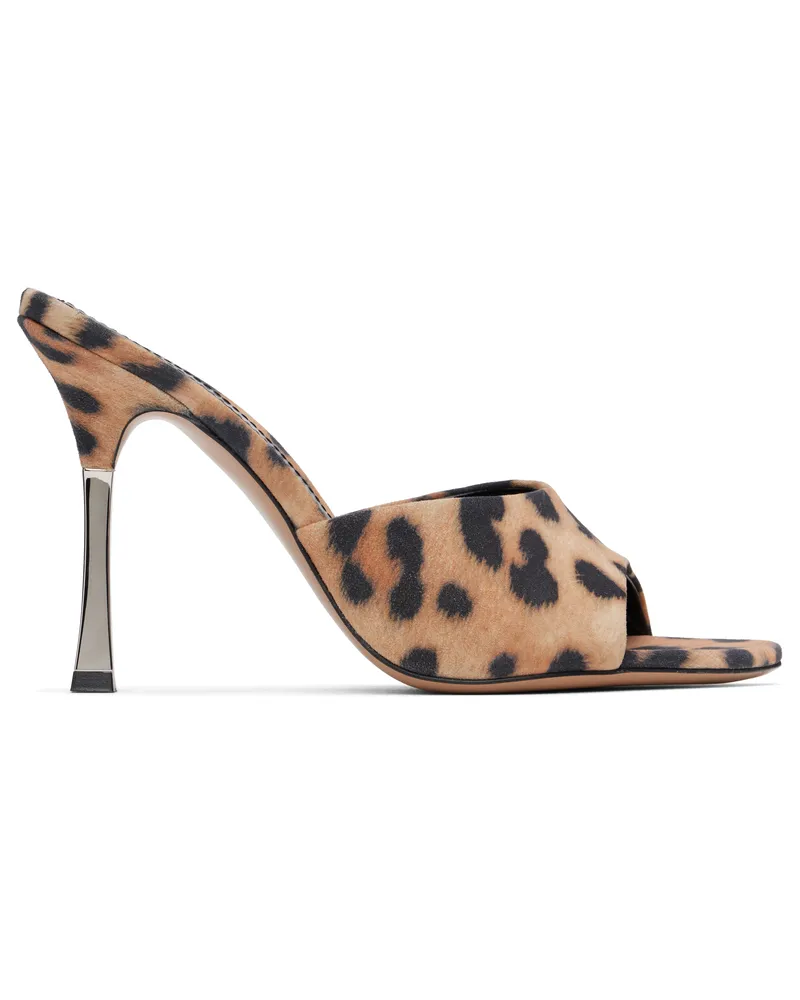 Paris Texas Black & Tan Lorena 100 Heeled Sandals Natural