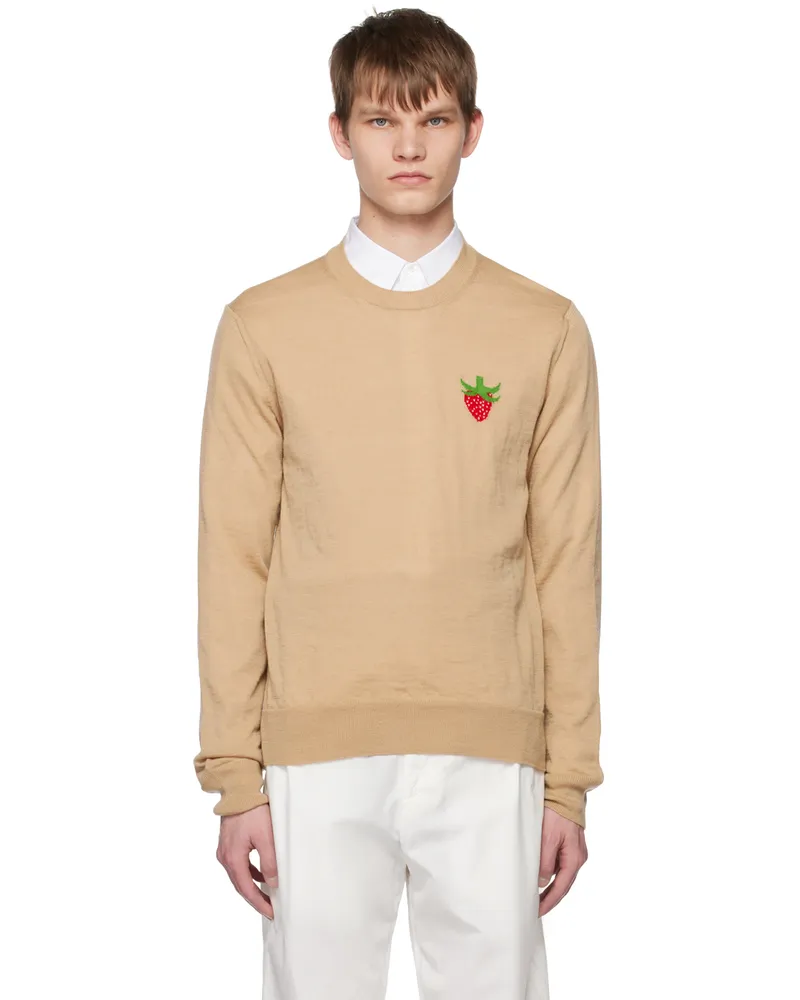 Comme des Garçons Beige Brett Westfall Edition Sweater 2
